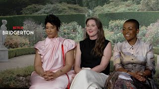 Ruth Gemmell Adjoa Andoh and Golda Rosheuvel on Bridgerton Season 3 [upl. by Eli402]