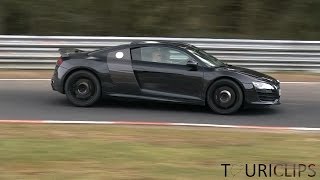 Audi R8 GT testing on the Nürburgring Nordschleife [upl. by Paderna]