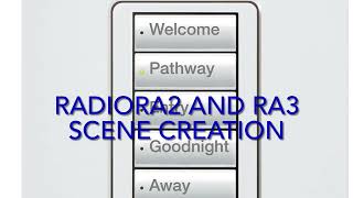 How to create a Lutron scene in Lutron Caseta or RA2 Select [upl. by Lertnom112]