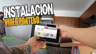 Videoportero IP LITE con llamada a 📲 App de Smartphone HikConnect DSKIS605PLB INSTALACION [upl. by Harli]