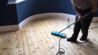 Sanding Staining amp Lacquering Pine Floors [upl. by Couq660]