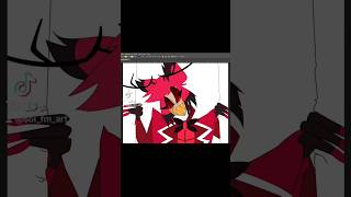 hazbinhotel Hazbin Hotel Alastor lets draw speedpaint The Radio Demon [upl. by Clem639]