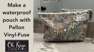 Waterproof Your Own Fabric for a Pouch Super Simple Project [upl. by Schreck]