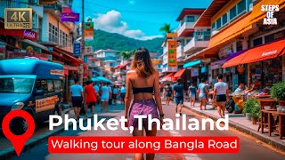 Discover the Enchanting Streets of Patong Thailand Take a Mesmerizing 4K Stroll on Bangla Road [upl. by Lenka]