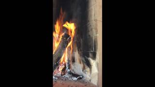 Rumford Fireplace  Smoke test [upl. by Stolzer]