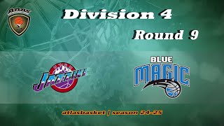 Atlasbasket  Div 4Round 9  UTAH JATZIKI vs BLUE MAGIC [upl. by Nocam]