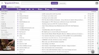 How to delete all Yahoo Mail emails in inbox in one go 2013 [upl. by Cotsen]