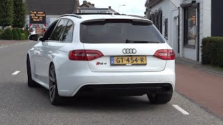 Audi RS4 B8 with BRUTAL Milltek Exhaust LOUD Revs amp Accelerations [upl. by Hsima]