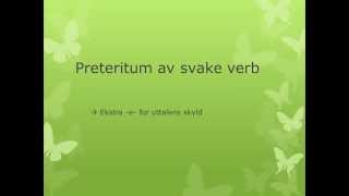 Preteritum av svake verb på tysk ekstra e etter stammen [upl. by Alaik]