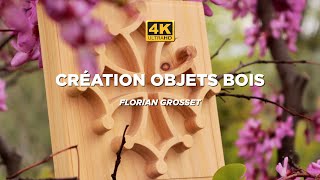 CRÉATION OBJETS BOIS  Florian Grosset  Fraiseuse CNC 4K [upl. by Mariandi6]