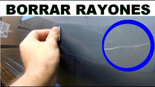 Como borrar rayones superficiales en la pintura del auto solo 3 pasos [upl. by Einamrej]