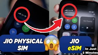 Jio eSim kaise activate kare  How to Convert Jio Physical sim to eSIM on iPhone  2024 [upl. by Cecilius]