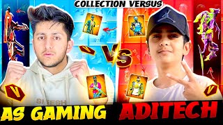 As Gaming Vs Aditech Collection War Only Rare Bundle Challenge 😍  Garena Free Fire [upl. by Elleniad]