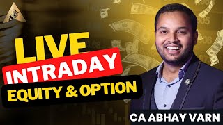 Nifty and Bank Nifty Live Trading  Live Trading  Intraday Trading  Swing Trading  CA Abhay [upl. by Lebanna412]