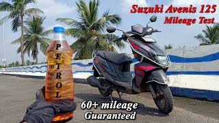 Suzuki Avenis 125 mileage test before 1st service 😱  Suzuki Avenis 125 city mileage test [upl. by Kilbride518]