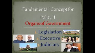 organs of government basic indian polity legislative executive judiciary Bengali for WBCS PSC [upl. by Yllrebmik]