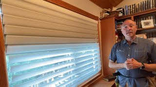 The NEW Hunter Douglas Silhouette Halo with DuoLIte Complete Coverage Including Installation [upl. by Akeemahs]