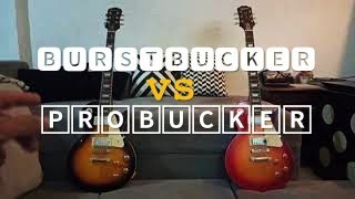 comparing epiphone les Paul standard 1959 vs plustop pro Burstbucker vs probucker [upl. by Snow752]