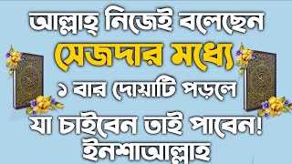 মনের আশা পূরণ হওয়ার আমল দোয়া  moner asha puron hower amol dua  Islamic video  Bangla amol Doah [upl. by Mattheus]