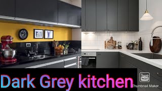 Modular kitchen latest designs dark Grey kitchen design 2022best kitchen designs [upl. by Lebna440]