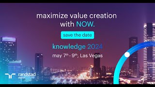 Randstad Digital  ServiceNow Knowledge 24 [upl. by Joab]