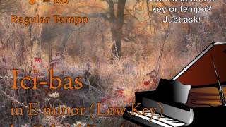 Icibas in E minor Low Key by Fauré Piano Accompaniment [upl. by Ecirtnom34]