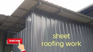 sheet roofing work kerala [upl. by Nodnerb]