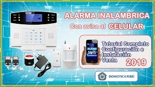 🔴 TUTORIAL CONFIGURAR ALARMA GSM INALAMBRICA PARA CASAS O NEGOCIOS  SIN PAGOS MENSUALES [upl. by Cayser]