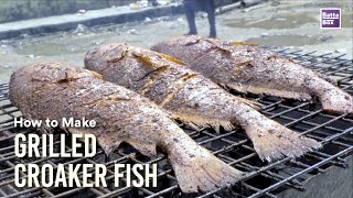 How to Make Grilled Croaker fish [upl. by Arbe]