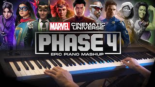 Marvel Cinematic Universe PHASE 4 Themes OST Epic Piano MashupMedley Piano CoverSHEETS [upl. by Nemzaj621]