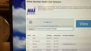 EAS 1303 Online NOAA Weather Radio Severe T’storm Warning 5 51624 [upl. by Retepnhoj]