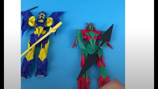 새로운 합체로봇 등장 New Robot origami 新しいおりがみロボット [upl. by Erdried]