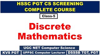 HSSC PGT CS SCREENING  Discrete Mathematics  Class  5  Relations  Equivalence Relations [upl. by Sileas]