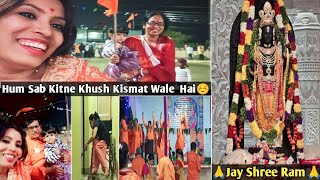 Shree Ram Mandir Celebration Vlog  Ayodhya Ram Mandir celebration [upl. by Seraphina]