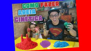 DIY  Como Fazer Areia Cinética  Muito Fácil [upl. by Frohman]