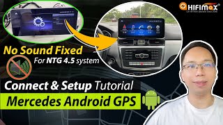 Mercedes Benz Android GPS screen Wire Connect Setup guide for Mercedes A B C E GLK ML GL CLS NTG45 [upl. by Akiemat87]