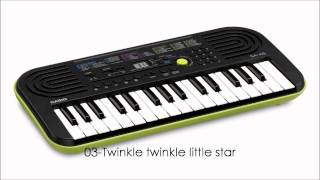 Casio SA46 Demo Tracks [upl. by Deerdre]