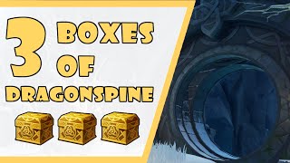 3 Boxes Locations Guide Dragonspine  Genshin Impact [upl. by Arnst]