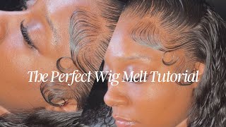 THE PERFECT WIG MELT DOWN TUTORIAL  VERY DETAILED  CHARMING TRESSES HAIR EXTENSIONS [upl. by Eedahs]