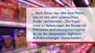 Weichmacher Belastete Lebensmittel WDR Bericht [upl. by Drageruaeb814]