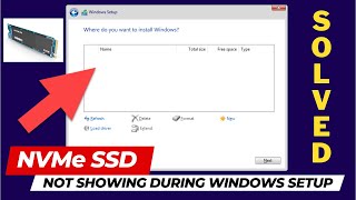 M2 SSD is not showing during Windows Installation  Drive not showing during Windows installation [upl. by Eiddal]