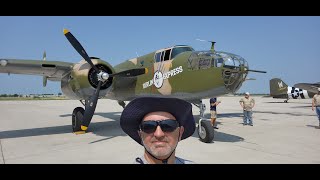 Oshkosh 2024 Flying the legendary Boeing B25 Berlin Express [upl. by Wald]