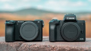 Sony A6500  A6300 vs Canon M50  Battle of Midrange Mirrorless [upl. by Daniala]