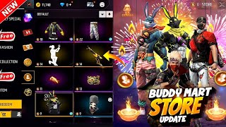 Buddy Mart Store Update Rewards🤯  Free Fire New Event  Ff New Event Today  Upcoming new event ff [upl. by Uis]