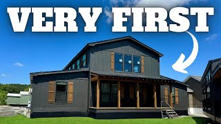 FIRST EVER barndominiummobile home This will CHANGE the GAME Prefab House Tour [upl. by Kin]