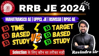 RRB JE 2024 BEST STRATEGY 😍 MAHATRANSCO AE EXAM STRATEGY  TIME BASED or TARGET BASED STRATEGY [upl. by Genisia]