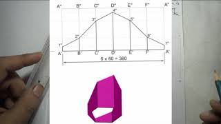 117 Development of Truncated Hexagonal Prism [upl. by Syman239]