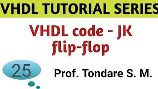 VHDL Code of JK flipflop [upl. by Ania]