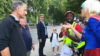 Gammon Attack outside Westminster [upl. by Yelekreb693]