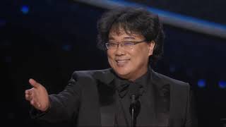 Bong Joonho Speech For Winning Best Director  Parasite [upl. by Kathy]